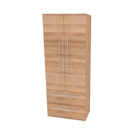 Mereo, Bino, koupelnová skříňka vysoká 163 cm, dvojitá, Multidecor, CN699DMON