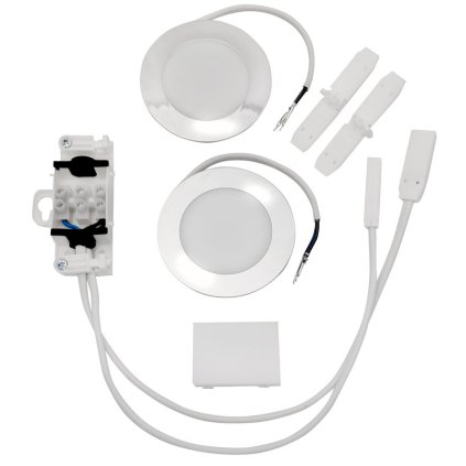 Sapho, Sada LED osvětlení 2x2W, 4000K, 230V pro galerky KORIN, KAWA, ZOJE/KERAMIA FRESH, NC-P023-KS