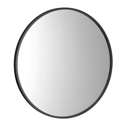 Sapho, NOTION SLIM kulaté zrcadlo v rámu, ø 40cm, černá mat, NT400
