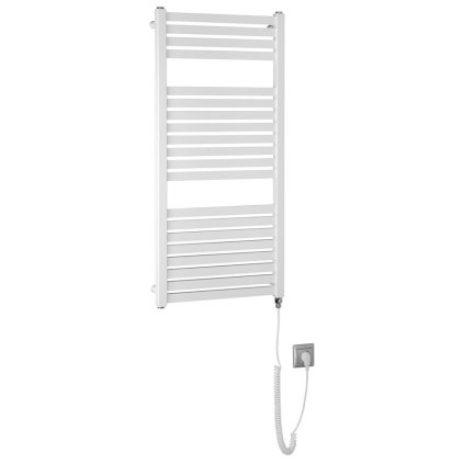 Aqualine, TONDI-E elektrické topné těleso, rovné, 450x970 mm, 300 W, bílá, DE450T