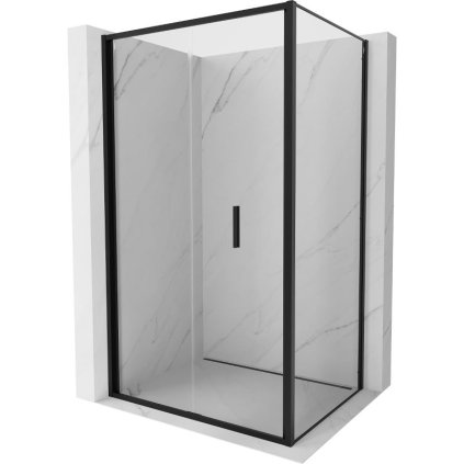 533014 mexen exo sprchovaci kut so skladacimi dverami 75 x 95 cm 6mm cire sklo cierny profil 816 075 095 70 00