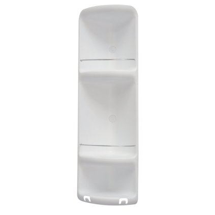 Gedy, CAESAR rohová polička se 3 patry, 226x710x160 mm, ABS plast, bílá, 7081