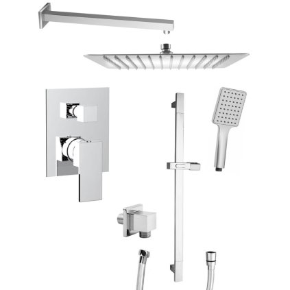 Sapho, CUBEMIX podomítková sprchová baterie, 2 výstupy, chrom, CM042-02