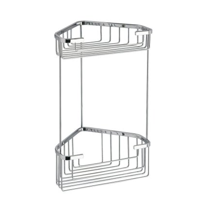 Gedy, SMART dvoupatrová rohová police 200x325x151mm, chrom, 2482