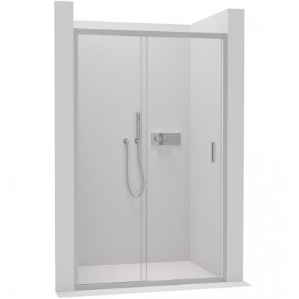 CERANO - Sprchové posuvné dveře Varone LINE L/P - chrom, transparentní sklo - 110x195 cm, CER-CER-478069