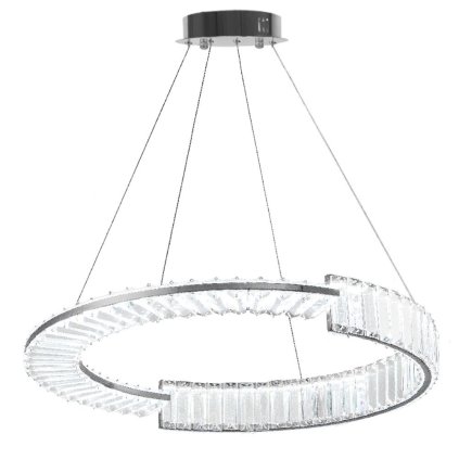 Toolight, LED křišťálové osvětlení 60cm, APP1529-CP60, chromová, OSW-06401