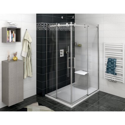 Gelco, DRAGON obdélníková sprchová zástěna 800x1200mm L/P varianta,rohový vstup, GD4280GD4212