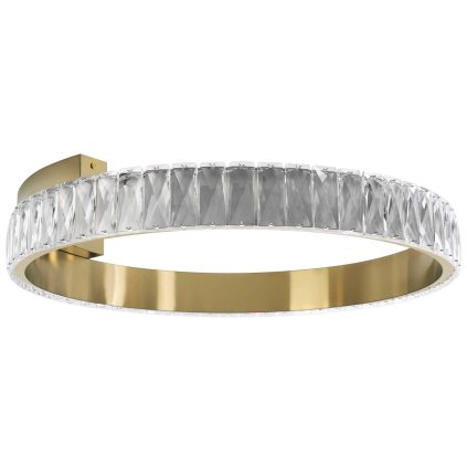 Toolight, LED křišťálové závěsné svítidlo 60cm, APP1506-C, zlatá matná, OSW-06790