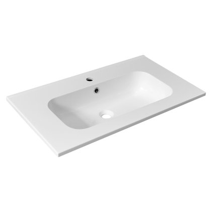 Sapho, SIDRA umyvadlo, litý mramor, 81x46cm, bílá, SD081