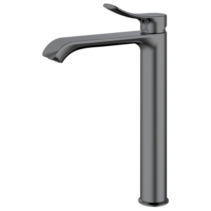 Sapho, SUGA stojánková umyvadlová baterie bez výpusti, vysoká, gun metal, TJ006GM
