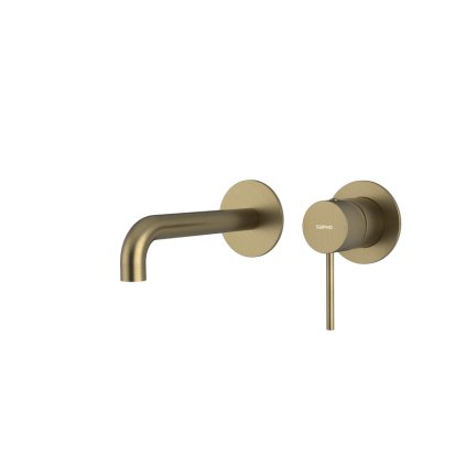 Sapho, ULTRAMIX 2-prvková podomítková umyvadlová baterie, hubice 20cm, zlato mat, UT018G