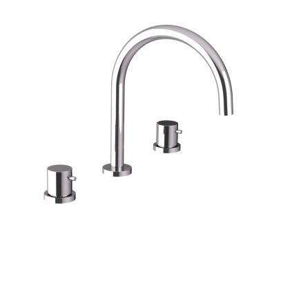 Sapho, ULTRAMIX tříprvková umyvadlová baterie bez výpusti, chrom, UT017