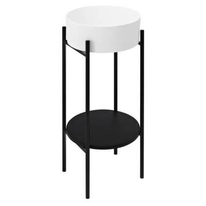 Sapho, PUNO podstavec s umyvadlem 375x870x448xmm, černá, SKA380-2-01