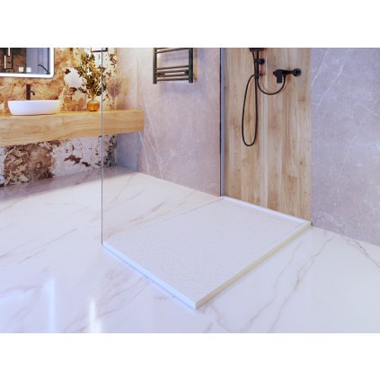Erga Almac, SMC sprchová vanička 120 x 80 x 3 cm, bílá, ERG-GMA-AL-80120WH