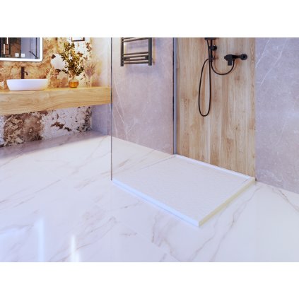 Erga Almac, SMC sprchová vanička 90 x 90 x 3 cm, bílá, ERG-GMA-AL-9090