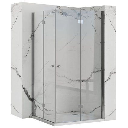 Rea - FOLD N2 skládací sprchový kout 80 x 80 cm, čiré sklo, REA-K9990