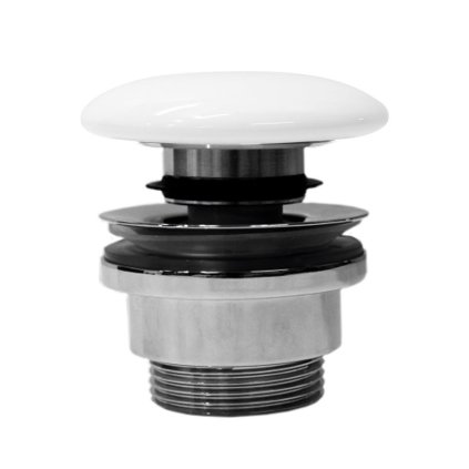 GSI, GSI umyvadlová výpusť 5/4", click-clack, keramická zátka, bílá, PCS11