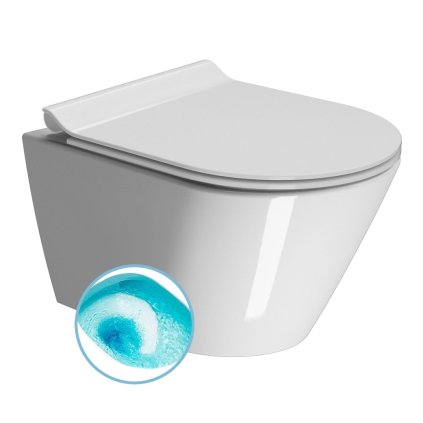GSI, KUBE X závěsná WC mísa, Swirlflush, 50x36 cm, bílá ExtraGlaze, 941611