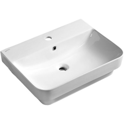 Isvea, SOTT AQUA umyvadlo 57 cm, zápustné do desky, 10SQ50057