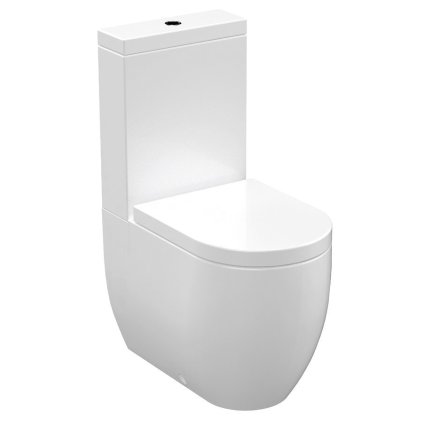 Kerasan, FLO WC kombi, spodní/zadní odpad, bílá, WCSET11-FLO