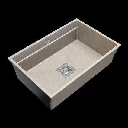 Gamma Decor 7050, 1-komorový granitový dřez 700x470x220 mm, béžová, GMA-ZLE000104