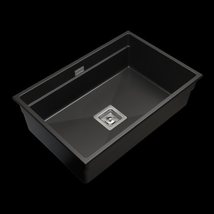 553882 gamma decor 7050 1 komorovy granitovy drez 700x470x220 mm cierna gma zle000107