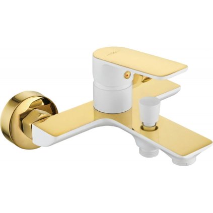 Mexen Alfa vanová baterie, bílá - zlatá, 745730-25