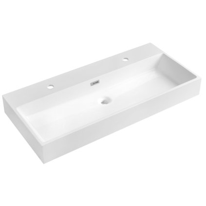 557077 sapho aquatic umyvadlo liaty mramor 100x46cm 2 otvory na baterie biela at100 2