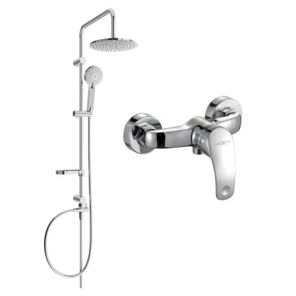 Mexen Carl sprchový set s dešťovou sprchou a sprchovou baterií Fabia, chromová, 746540240-00