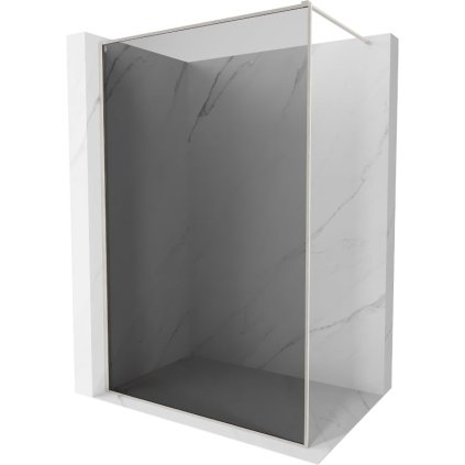 Mexen Kioto-XF, sprchová zástěna s rámem 120 x 202 cm, 10mm šedé sklo, ocelový profil, 800-120-104-97-40-X