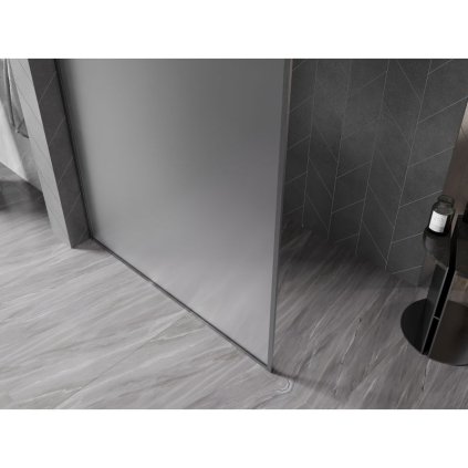 566887 7 mexen kioto xf sprchova zastena s ramom 130 x 202 cm 10mm sklo namraza grafitovy profil 800 130 104 66 30 x