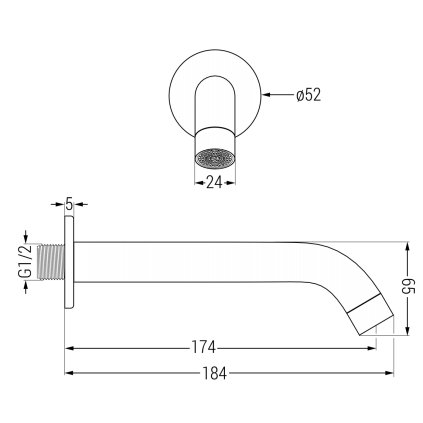 134778 5 mexen kai dr70 podomietkova vanova a sprchova suprava s dazdovou sprchou 30 cm zlata 77602dr70301 50