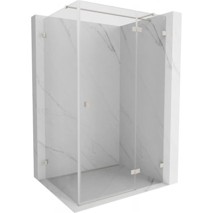 Mexen Lunar T, výklopný sprchový kout pravý 115 x 70 cm, 8mm čiré sklo, ocelový profil, 834T-115-070-97-00-P