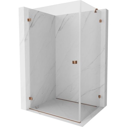 580858 mexen lunar b vyklopny sprchovy kut lavy 75 x 70 cm 8mm cire sklo profil ruzove zlato 832 075 070 60 00 l
