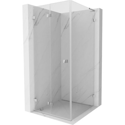 Mexen Lunar-F L, skládací sprchový kout levý 70 x 70 cm, 8mm čiré sklo, chromový profil, 836L-070-070-01-00-L
