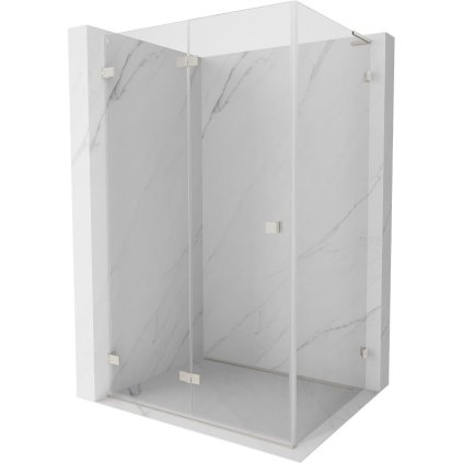 Mexen Lunar-F L, skládací sprchový kout levý 80 x 70 cm, 8mm čiré sklo, ocelový profil, 836L-080-070-97-00-L
