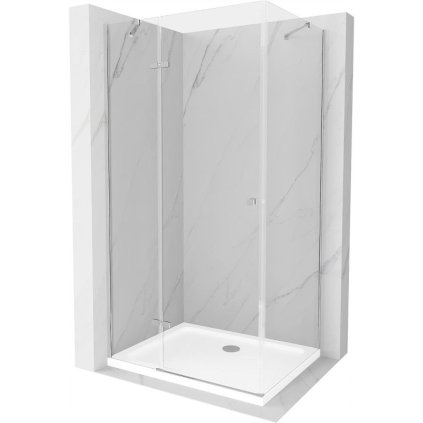 125052 1 mexen roma sprchovaci kut 70 dvere x 90 stena cm 6mm cire sklo chromovy profil slim sprchova vanicka 5cm 854 070 090 01 00 4010