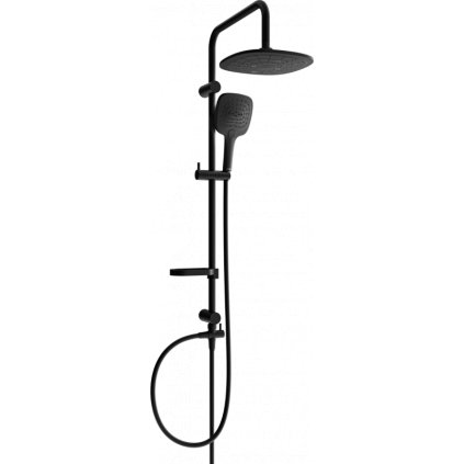 Mexen sprchový set X17 s horní hlavicí 24cm, černá, 798171791-70