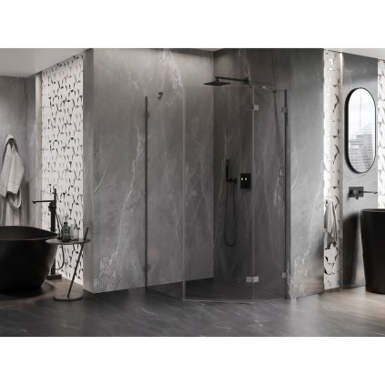 576223 6 mexen lunar patuholnikovy sprchovy kut naklapaci vpravo 80 x 100 cm 8mm cire sklo grafitovy profil 831 080p 100l 95 00 p
