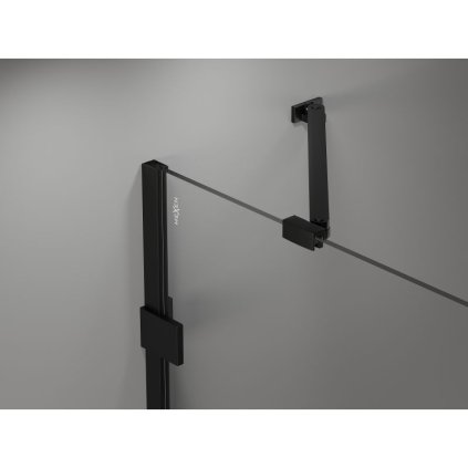 570052 mexen lunar vyklopny sprchovy kut lavy 100 x 70 cm 8mm cire sklo cierny profil 834 100 070 70 00 l