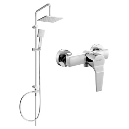 Mexen Tord sprchová sestava s dešťovou sprchou + sprchová baterie Caro, chromová, 746640200-00