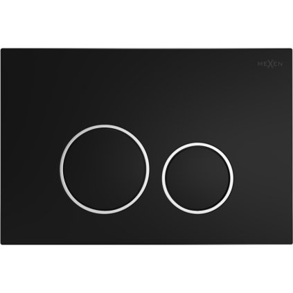 Mexen Fenix ​​Air 05, pneumatické dvojité tlačítko pro splachování, černá matná, 6A0503