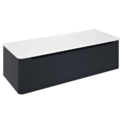 Sapho, KERALA umyvadlová skříňka 120x35x47, 5cm, 1x zásuvka, antracitový mat, KR120-3434
