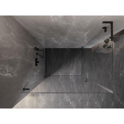 586468 mexen lunar b l sklapaci sprchovy kut lavy 95 x 90 cm cire sklo cierna matna 832l 095 090 70 00 l