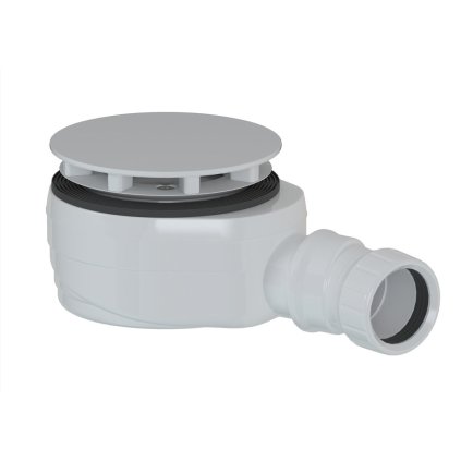 Polysan, Vaničkový sifon, průměr 90mm, DN40, nízký, krytka bílá, 17916W