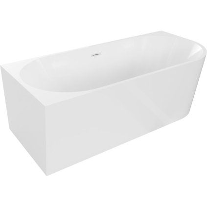 588154 6 mexen mia volne stojaca rohova vana lava 160 x 80 cm biela biely prepad 52691608000l 20