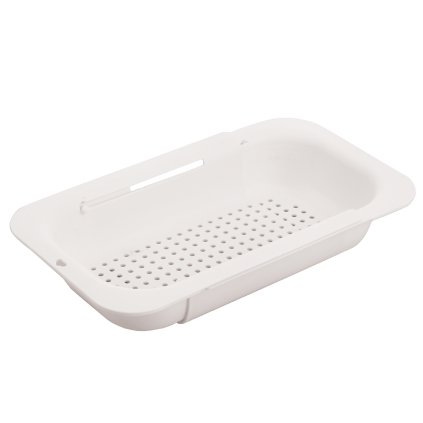 Kuchinox, výsuvný odkapávač na dřez 34,5-47,8 x 20 x 6,5 cm, bílá, LAV-EKO_600A