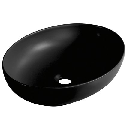 Laveo Desna, umyvadlo na desku 515x395x135 mm, černá matná, LAV-VUD_B251