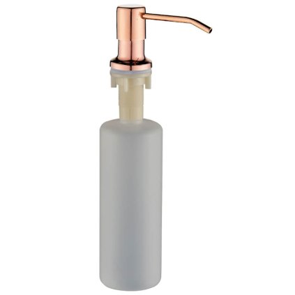 Laveo Drop, kuchyňský dávkovač saponátu 500ml, růžové zlato, LAV-OKD_831T