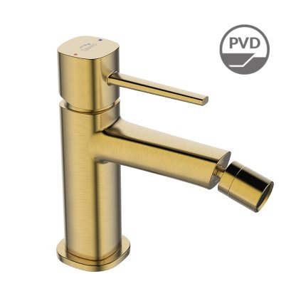 Laveo Pola, bidetová baterie h-146, zlatá matná, LAV-BAP_G32B